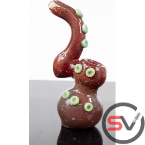 SUCTION GLASS BUBBLER 7inch